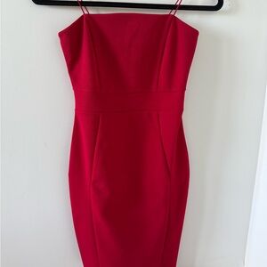 Windsor Red Mini Dress Spaghetti Strap